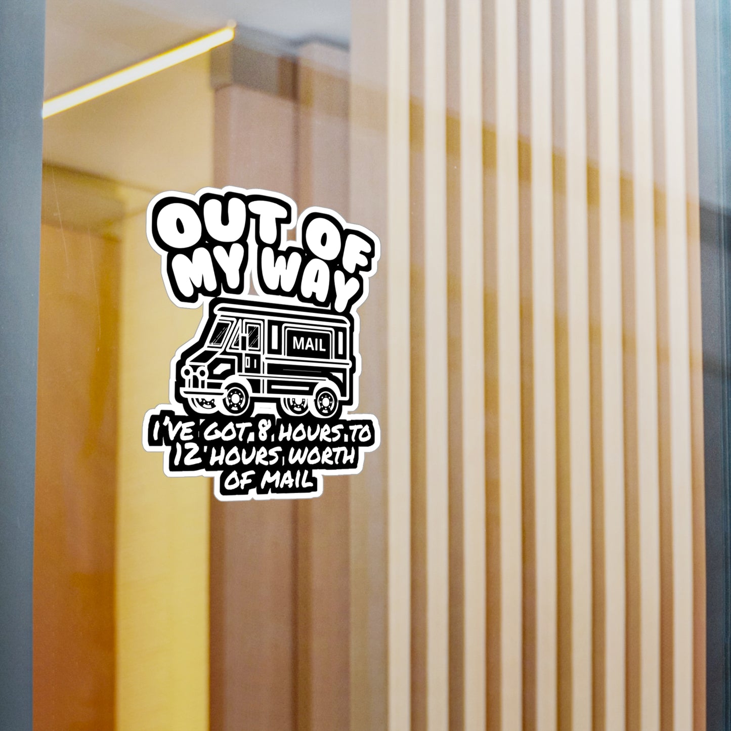 Postman Letterbox Postalworker - Postman Sticker for Laptop Sticker. Water Bottle Sticker, Vinyl Worker Decal - Postman Gift