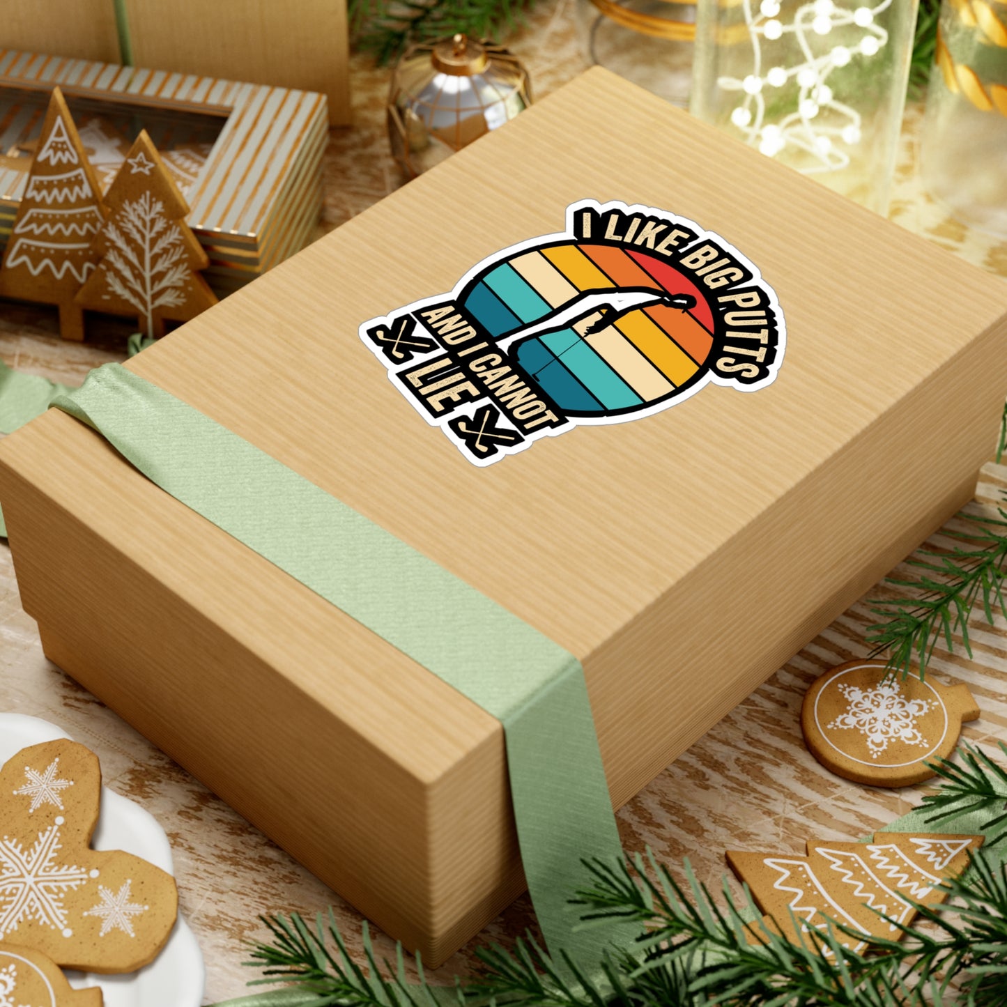 I Like Big Putts - Golf Sticker for Car Window Laptop Sticker. Water Bottle Sticker, Vinyl Golfing Decal, Golfer Sticker - Golf Gift