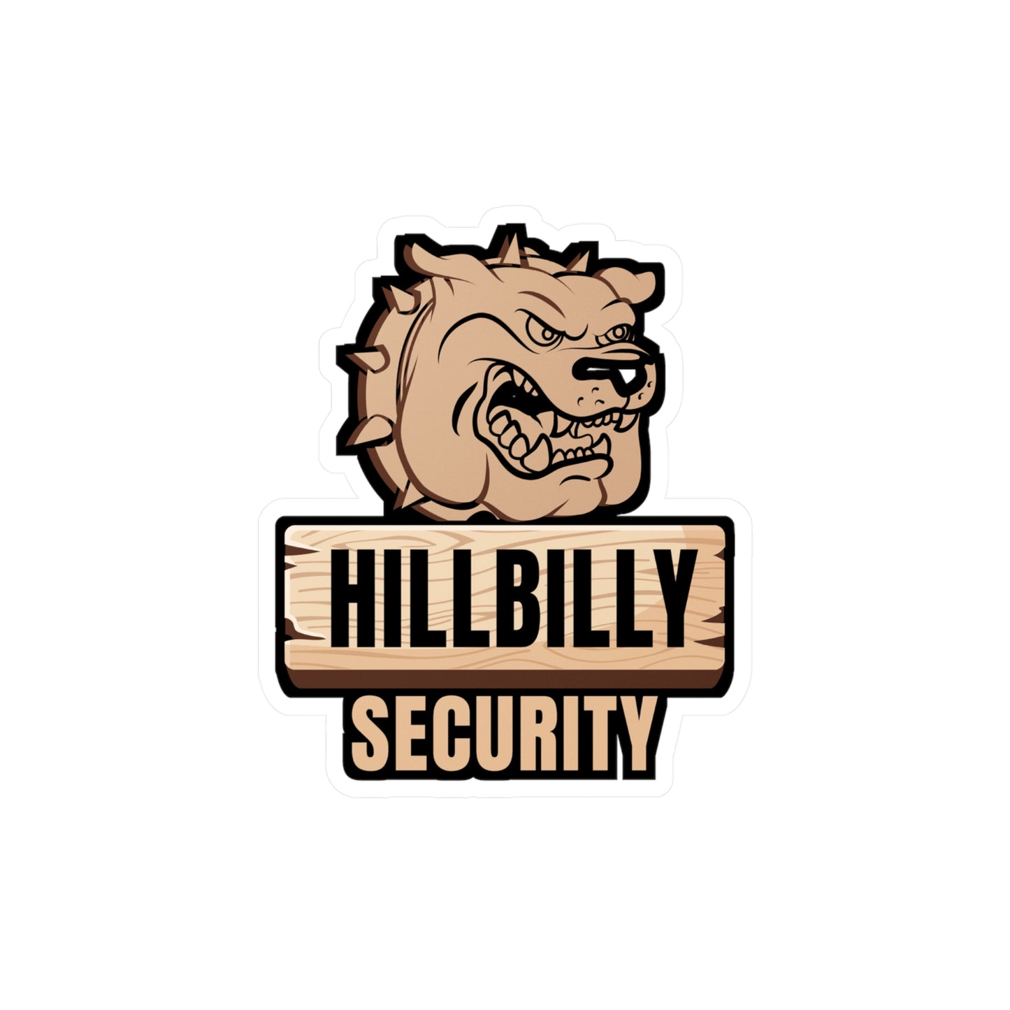 Hillbilly Security - Hillybilly Sticker for Wall, Laptop, Window, Truck, Car Hillybilly Gift Vinyl Redneck Decal Sticker