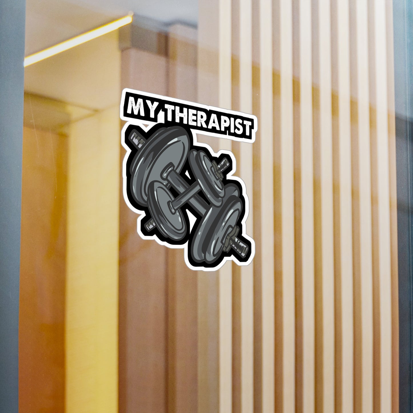 My Therapist Bodybuilding Weightlifting | Bodybuilding Sticker | Weightlifting Decals | Bodybuilding Gift