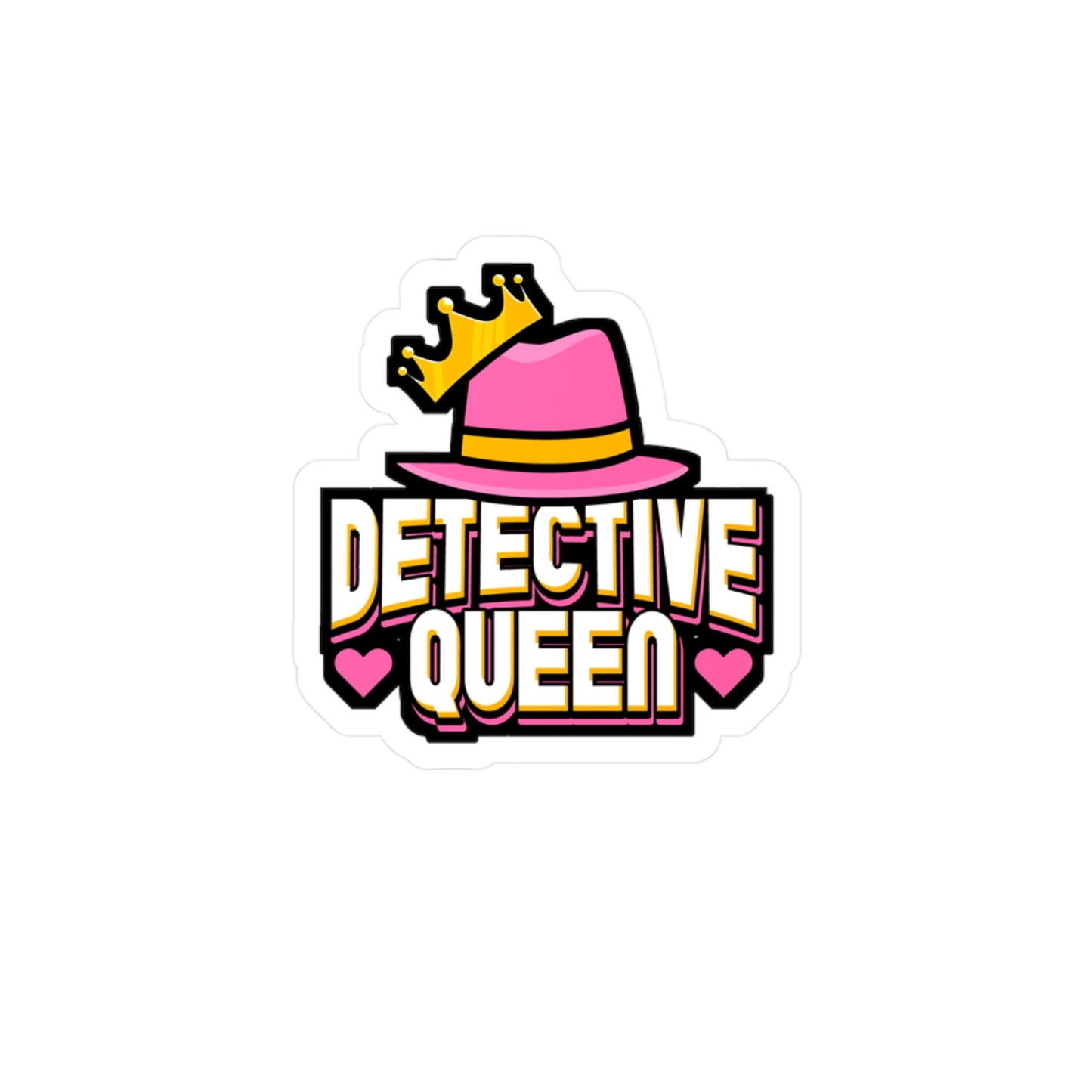 Detective Queen | Detective Sticker | Spying Decals | Investigator Laptop Sticker | Detective Gift | Spying Gift