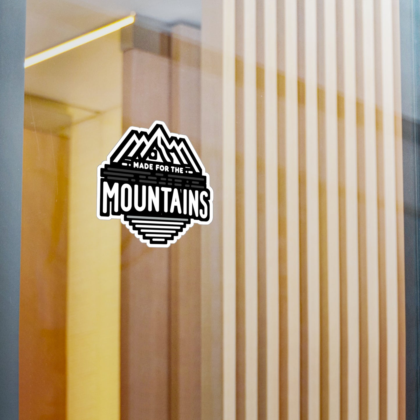Made For The Mountains - Hiking Sticker for Laptop Sticker. Water Bottle Sticker, Vinyl Hiker Decal - Hiking Gift
