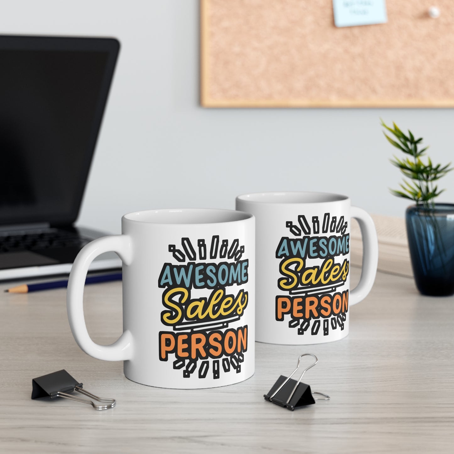 Awesome Salesperson - Salesman Mug for Coffee 11oz. Salesman Cup, White ceramic, Salesperson Mug, Assistant Tea Cup - Salesman Gift