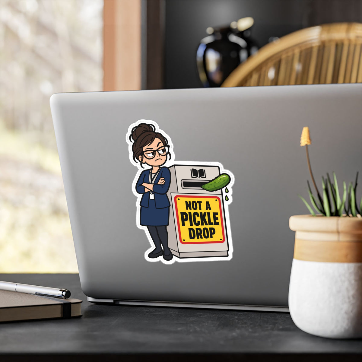 Librarian Sticker - Not a Pickle Drop, Fabulous and Magical Unicorn Decals for Laptop or Water Bottle