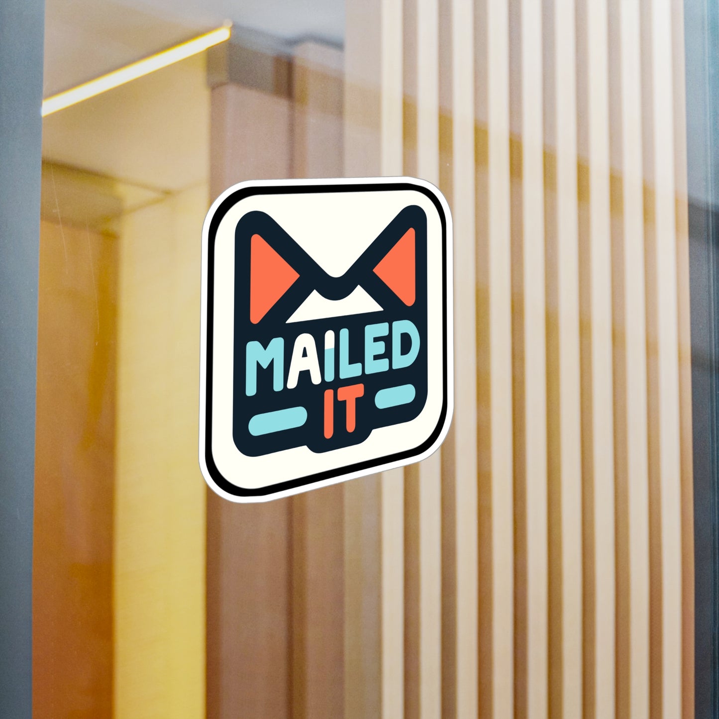 Mailed It - Postal worker Sticker for Laptop Sticker. Water Bottle Sticker, Vinyl Funny postal worker Decal - Postal worker Gift