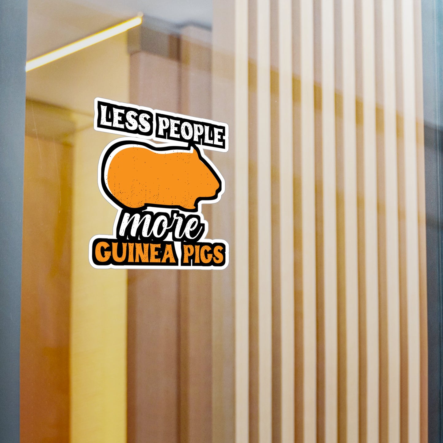 Less People More Guinea Pigs | Guinea Sticker | Guinea pig Decals | Furry Laptop Sticker | Guinea Gift | Guinea pig Gift