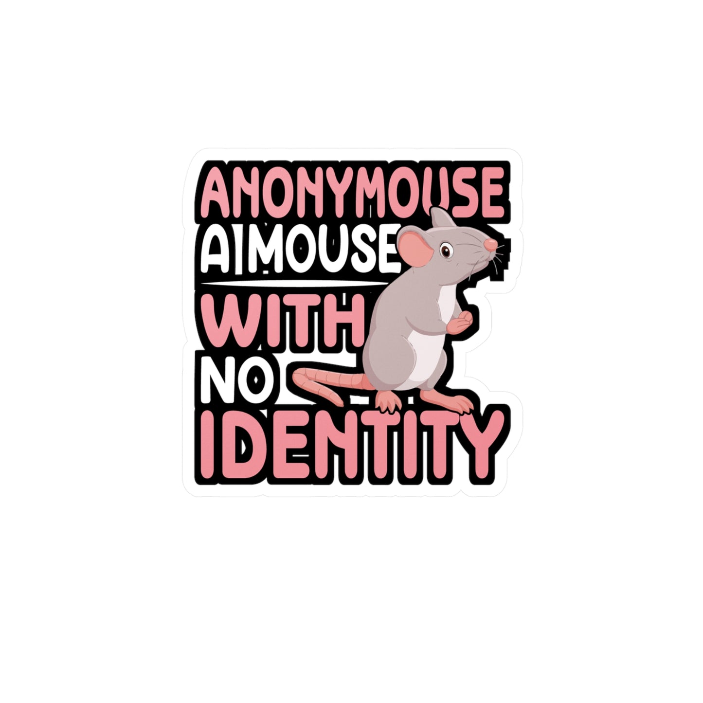 Cottage Cheese - Rat Sticker for Car Window Laptop Sticker. Water Bottle Sticker, Vinyl Rats Decal, Pet Sticker - Rat Gift