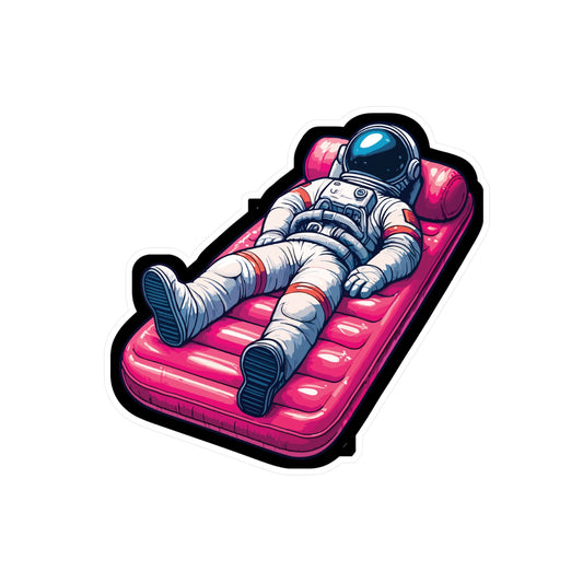 Vacation Astronaut - Astronaut Sticker for Laptop Sticker. Water Bottle Sticker, Vinyl Vacation Decal - Astronaut Gift