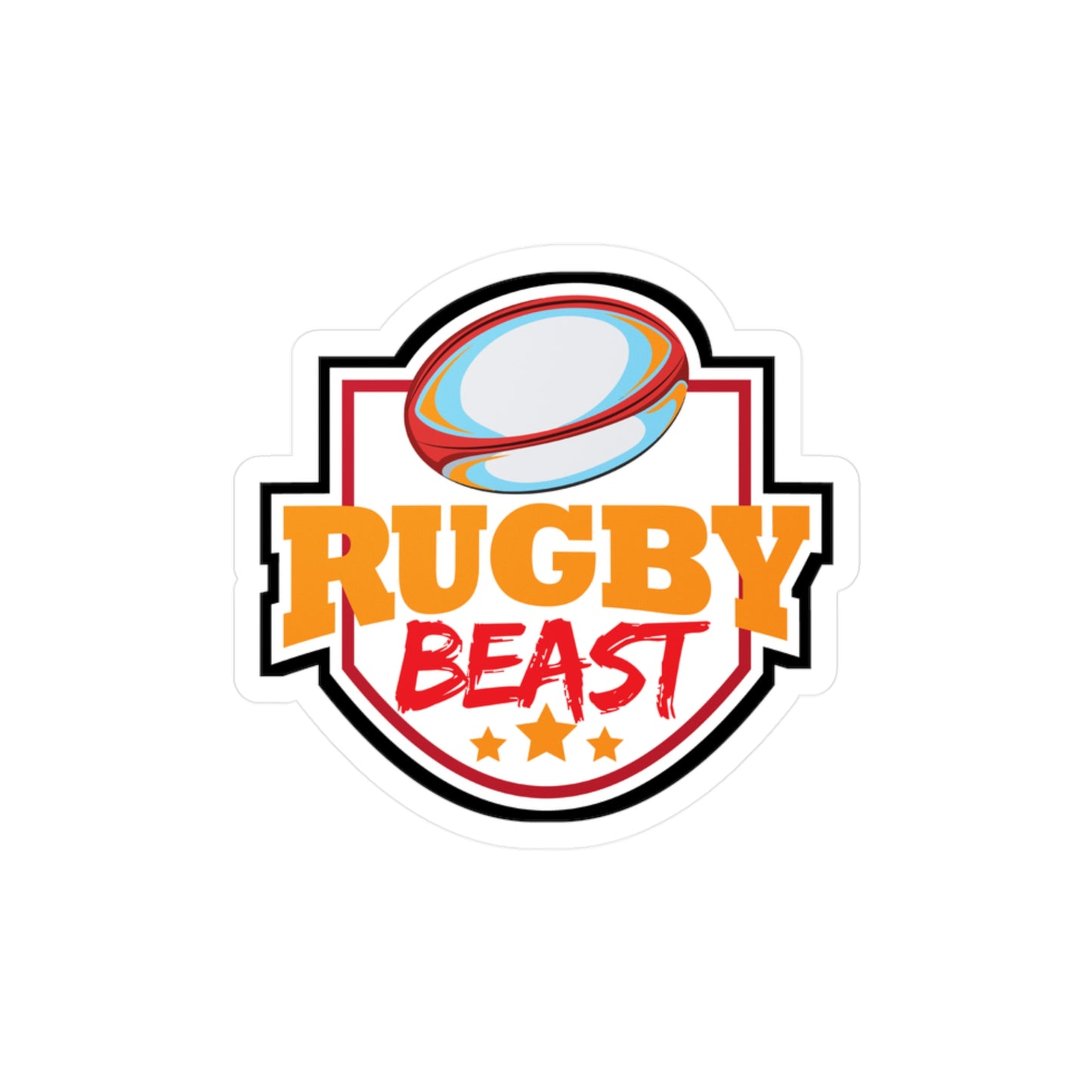 Rugby Player - Rugby player Sticker for Laptop Sticker. Water Bottle Sticker, Vinyl Quote Decal - Rugby player Gift