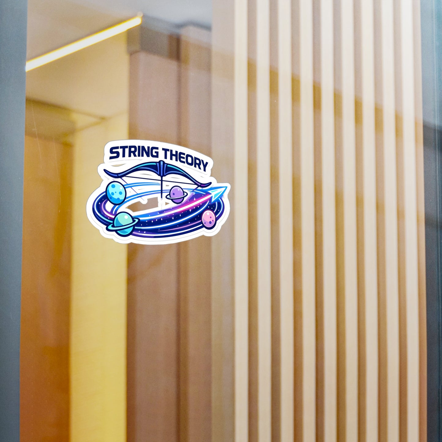 Archery Sticker String Theory – Waterproof Vinyl Decals for Laptop, Water Bottle | Archer Hunting Shooting Design