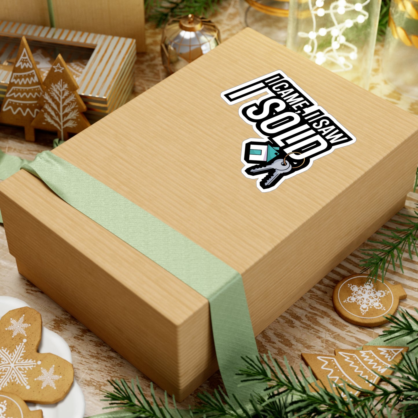 I came i saw i sold - Real estate Sticker for Car, Wall, Laptop, Window, Truck Real estate Gift Vinyl Real estate agent Decal Sticker