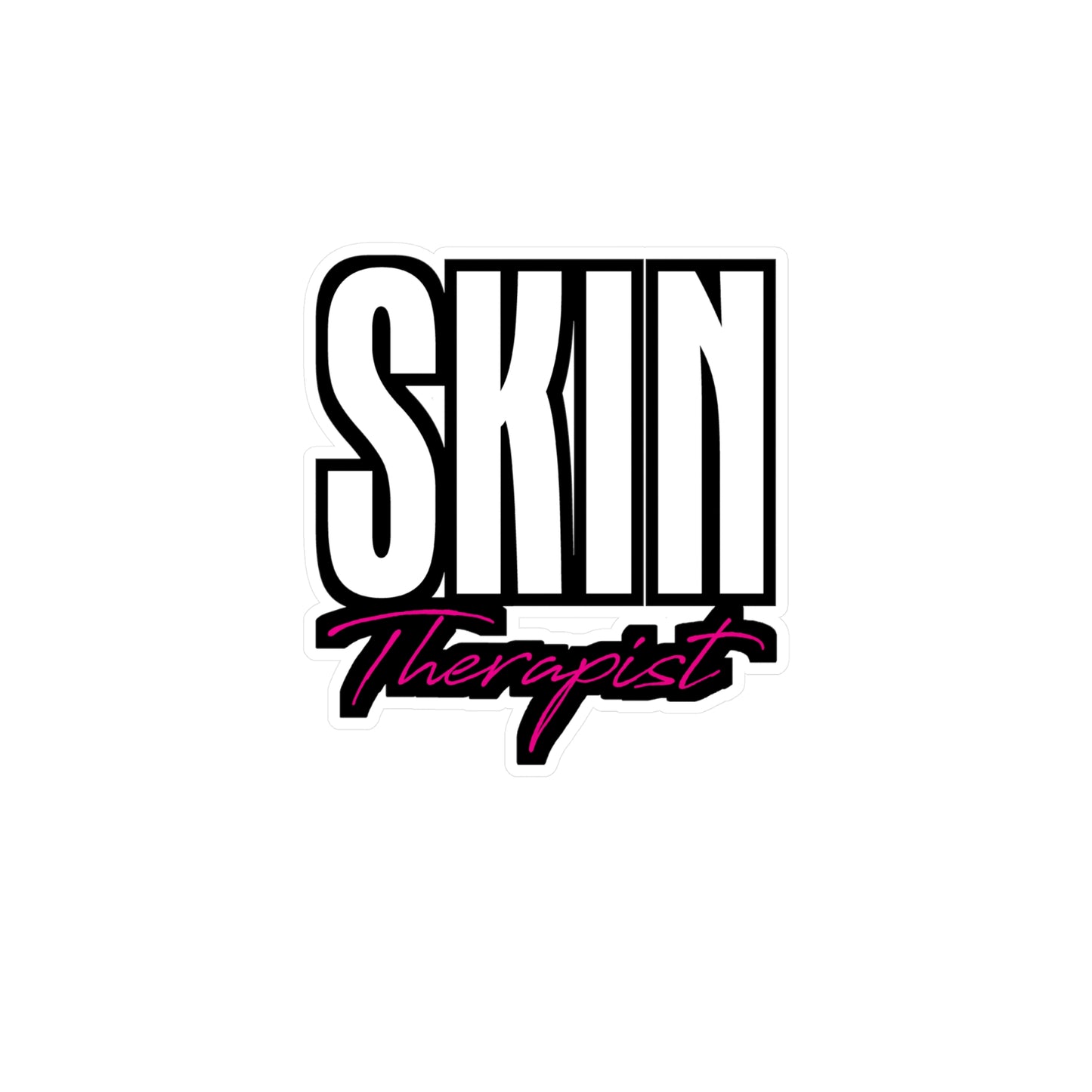 Skin Therapist - Makeup-artist Sticker for Laptop Sticker. Water Bottle Sticker, Vinyl Lashes Decal - Makeup-artist Gift