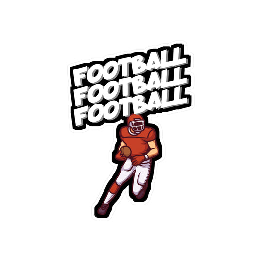 American Football - Rugby Sticker for Car, Wall, Laptop, Window, Truck Rugby Gift Vinyl Football Decal Sticker