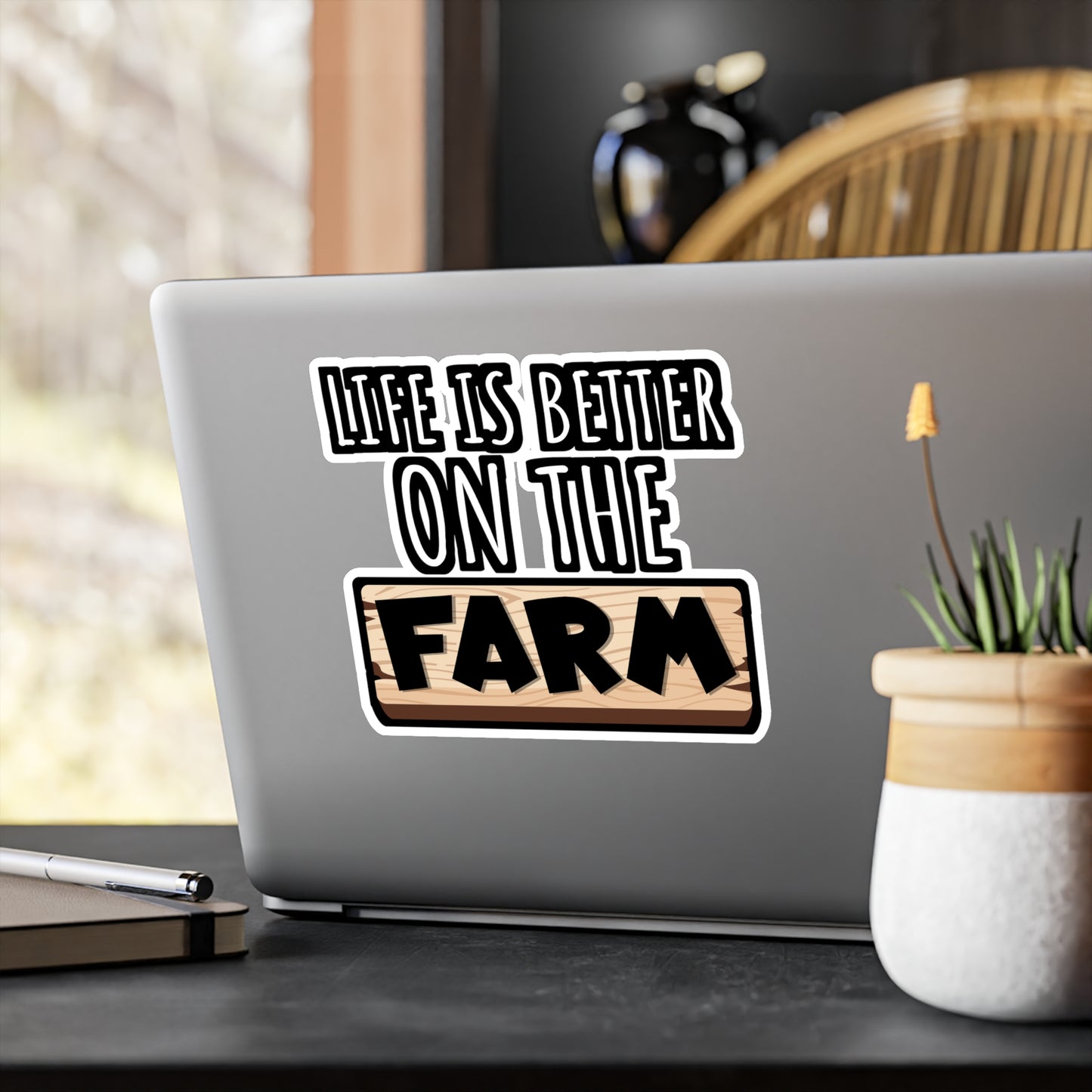 Life Is Better on the Farm | Farmer Sticker | Tractor Decals | Livestock Laptop Sticker | Farmer Gift | Tractor Gift