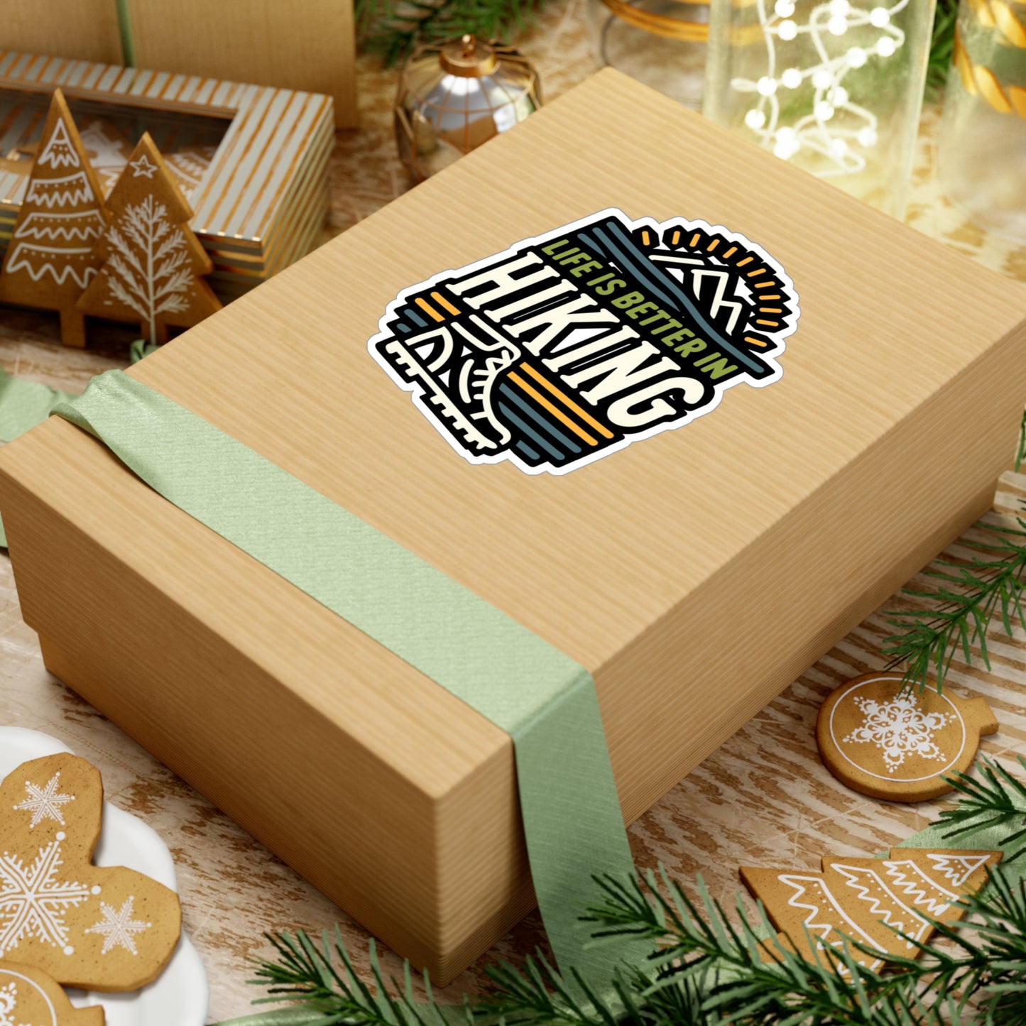 Life Is Better In Hiking - Hiking Sticker for Laptop Sticker. Water Bottle Sticker, Vinyl Hiker Decal - Hiking Gift