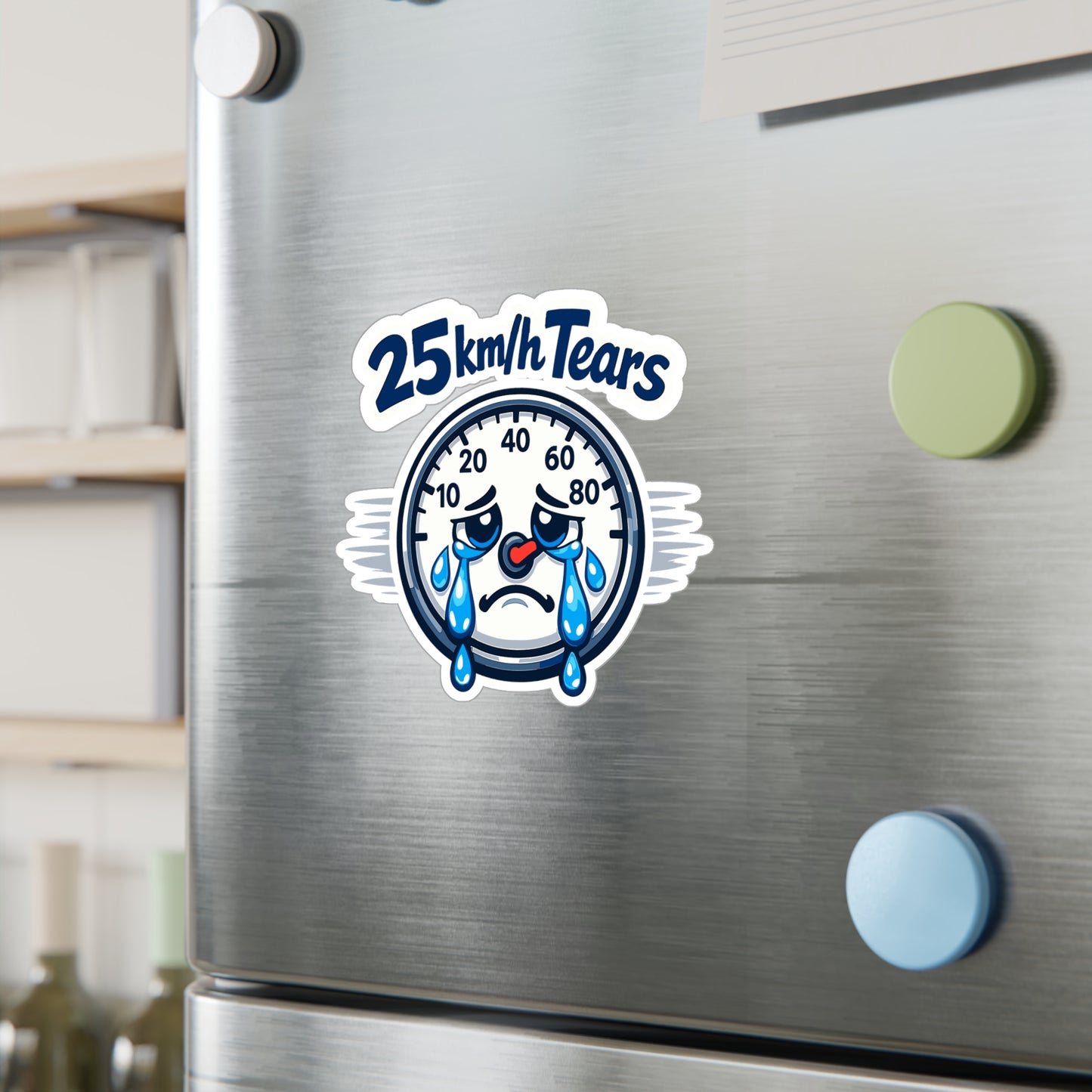E-Bike Sticker "25 km/h Tears" Waterproof Vinyl Decals for Electric Bike, Laptop or Water Bottle, Funny eCycling Gift