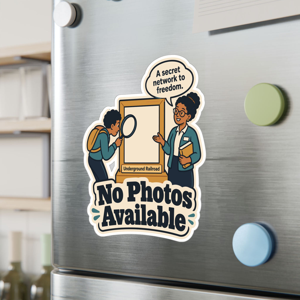 Librarian Sticker - No Photos Available Design, Fabulous Magical Unicorn Decals for Laptop and Water Bottle