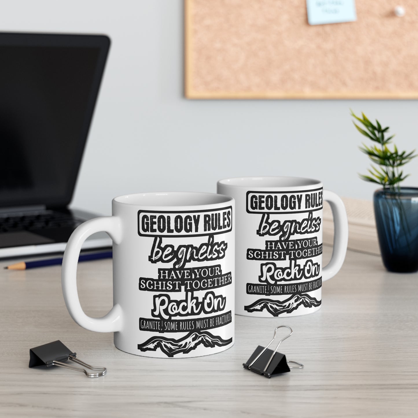 Geology Rules - Geology Mug for Coffee 11oz. Geology Cup, White ceramic, Geologist Mug, Rocks Tea Cup - Geology Gift