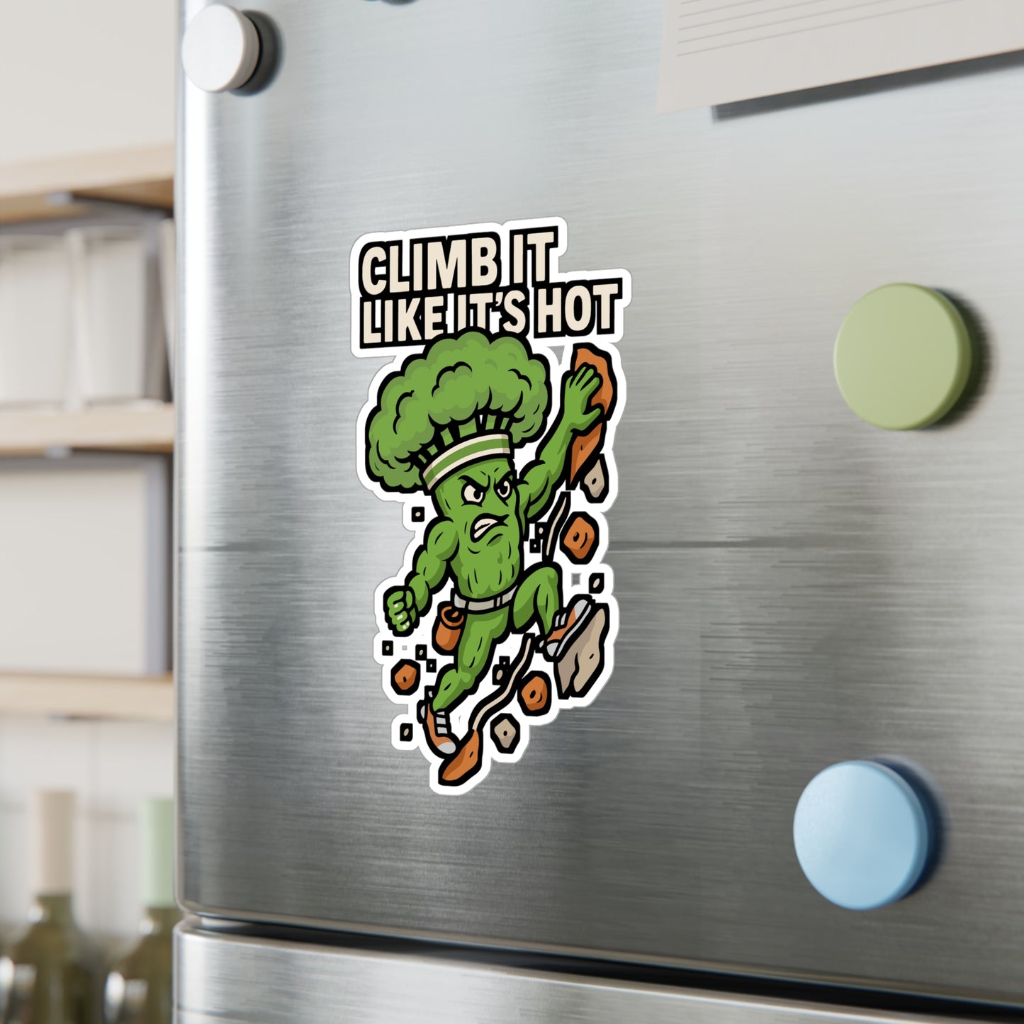 Climb it like it’s hot - Climbing Sticker for Water Bottle, Laptop – Gift for Climbers, Adventure Lovers, Outdoor Enthusiasts