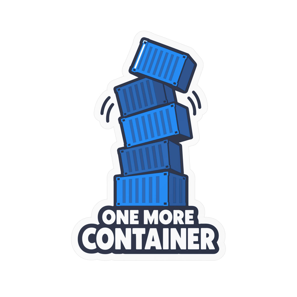 tech Sticker - One More Container, Reboot Button and Bandage-Inspired Design, Decorative decals for Laptop and Water Bottle
