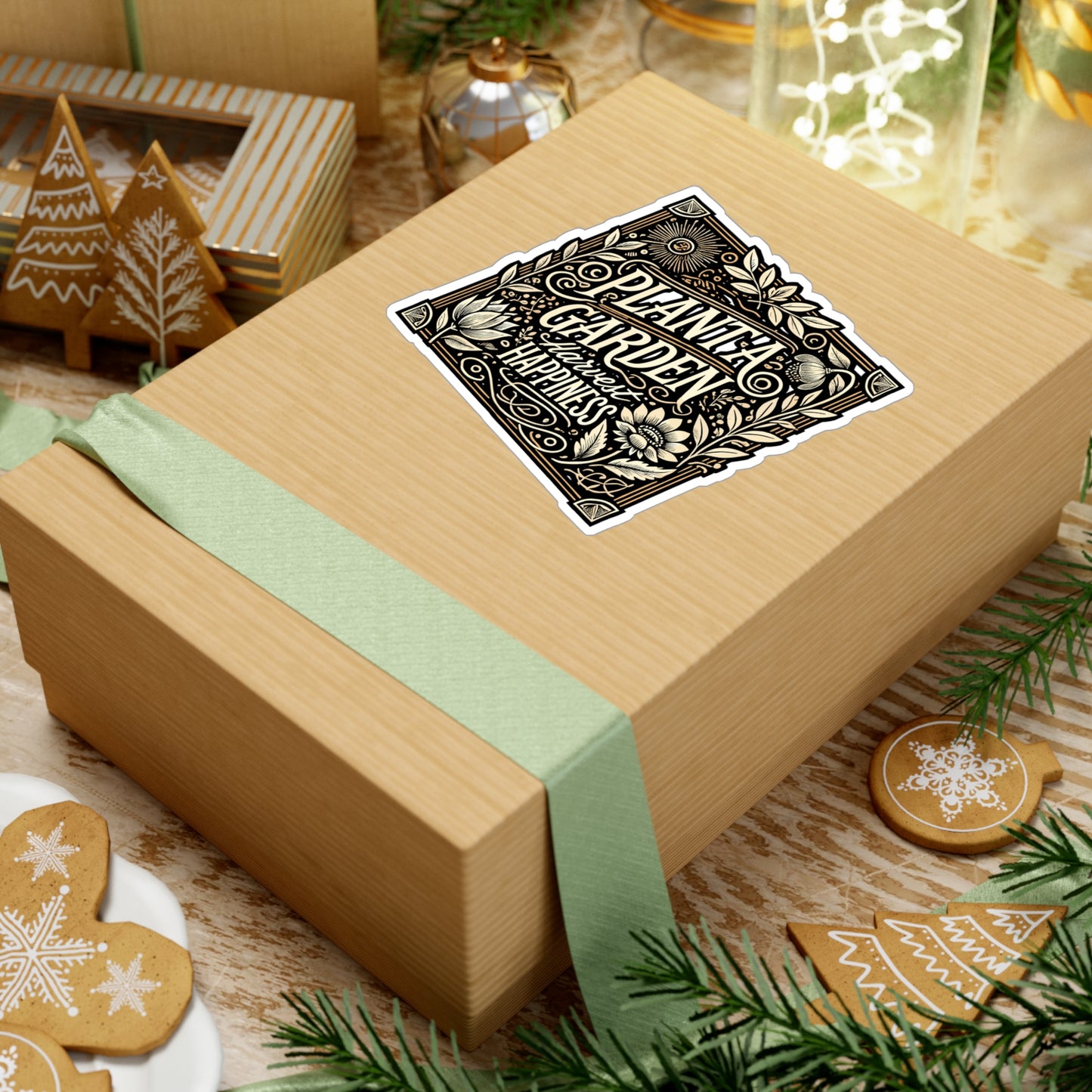 Plant A Garden Harvest Happiness – Gardening Sticker for Laptop or Water Bottle | Vinyl Decal, Nature Lover Gift