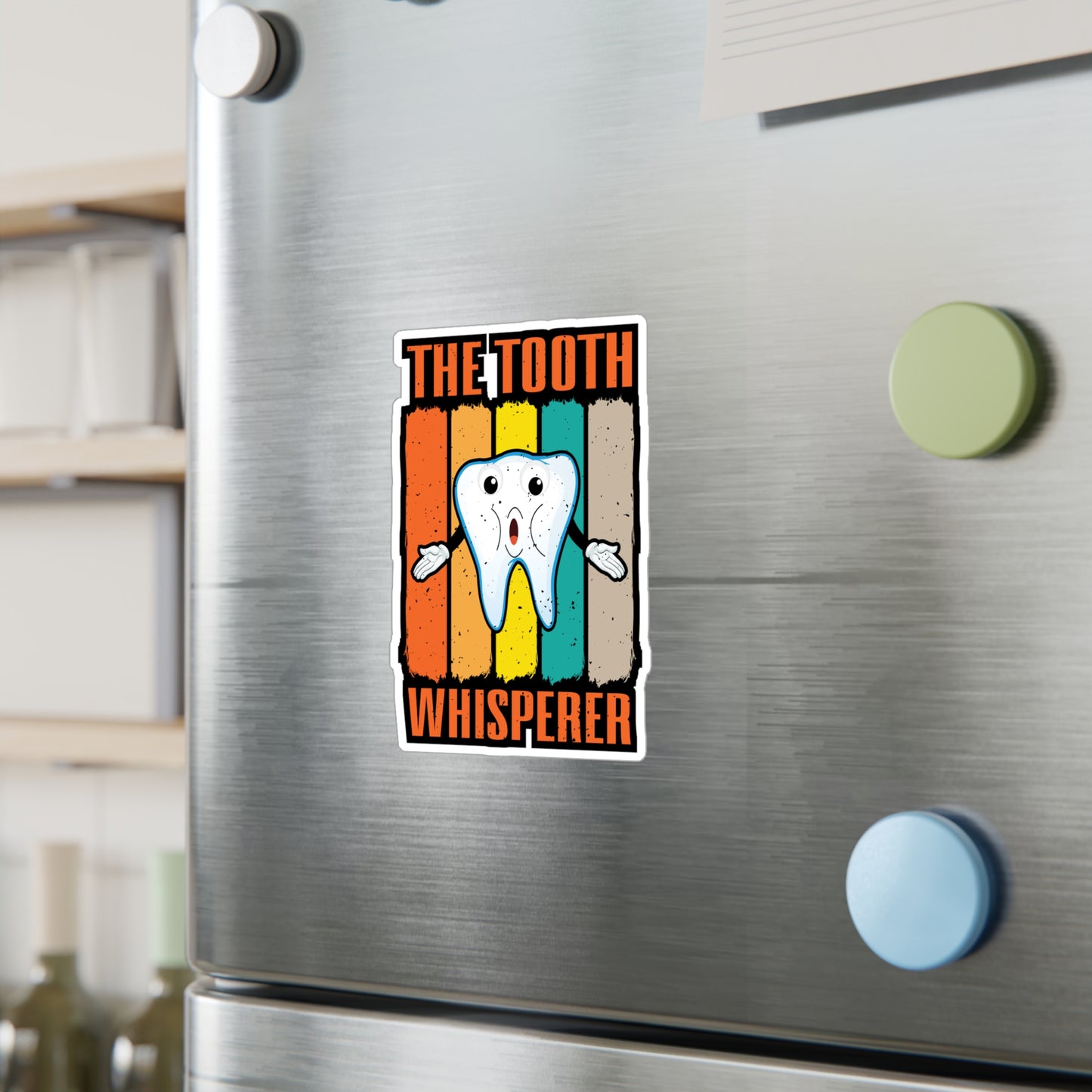 Tooth Whisperer - Dentist Sticker for Car Window Laptop Sticker. Water Bottle Sticker, Vinyl Teeth Decal, Tooth Sticker - Dentist Gift