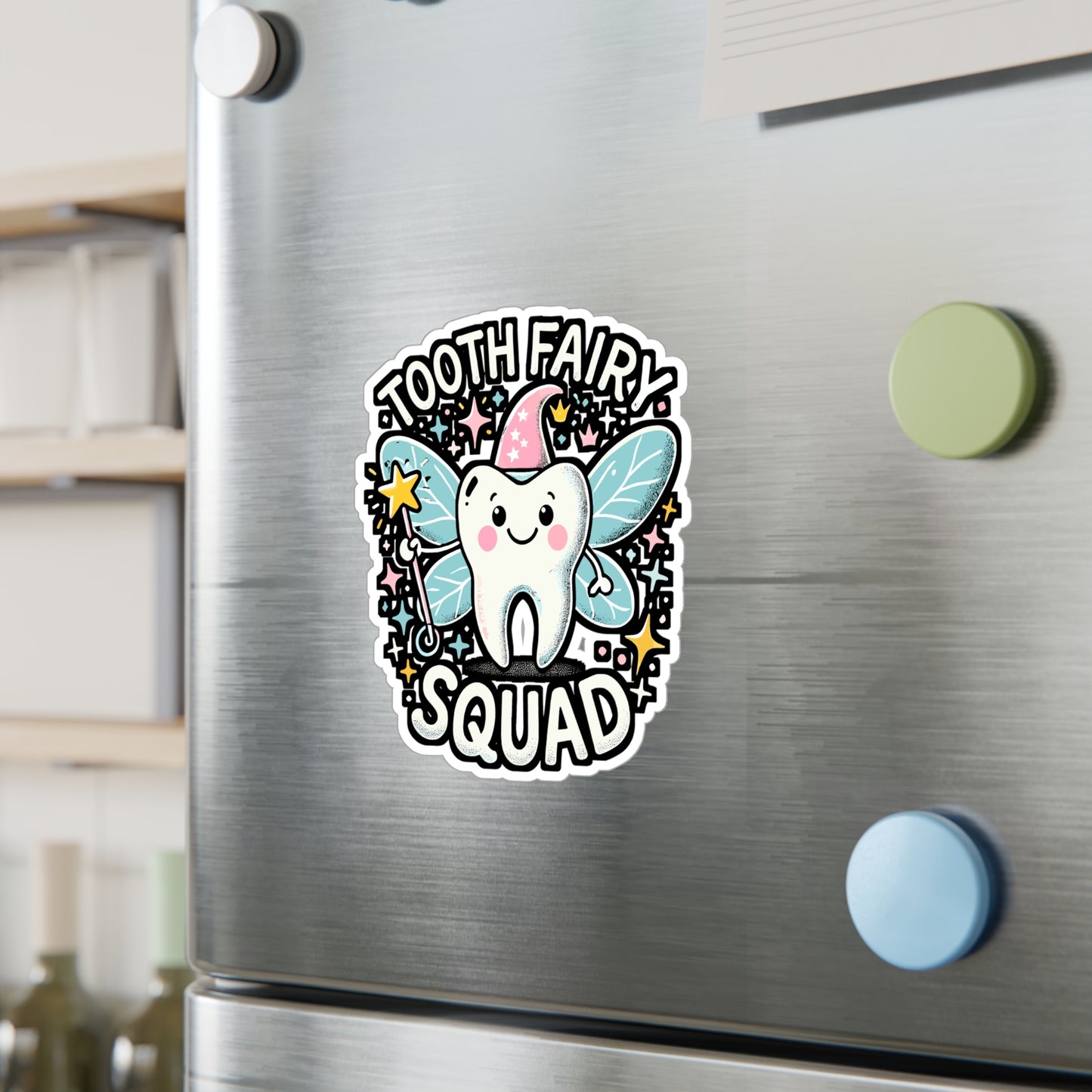 Tooth Fairy Squad – Dentist Vinyl Sticker for Laptop or Water Bottle | Dental Assistant Gift, Dental Office Decor