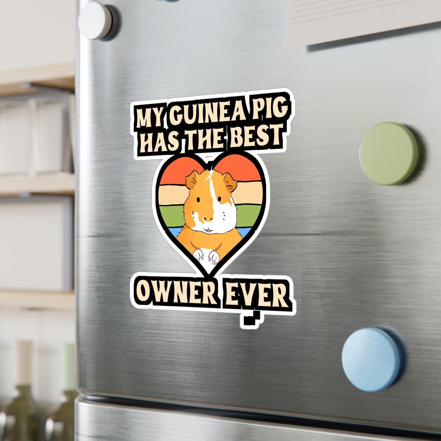 My Guinea Pig Has The Best Owner Ever | Guinea Sticker | Guinea pig Decals | Furry Laptop Sticker | Guinea Gift | Guinea pig Gift