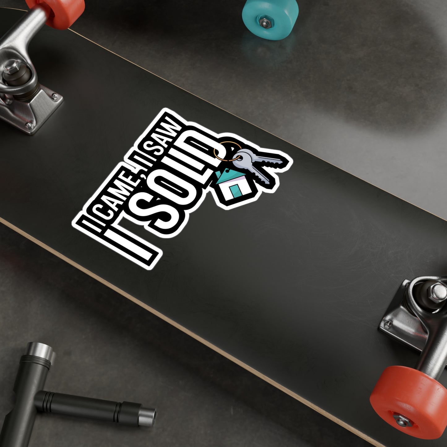 I came i saw i sold - Real estate Sticker for Car, Wall, Laptop, Window, Truck Real estate Gift Vinyl Real estate agent Decal Sticker