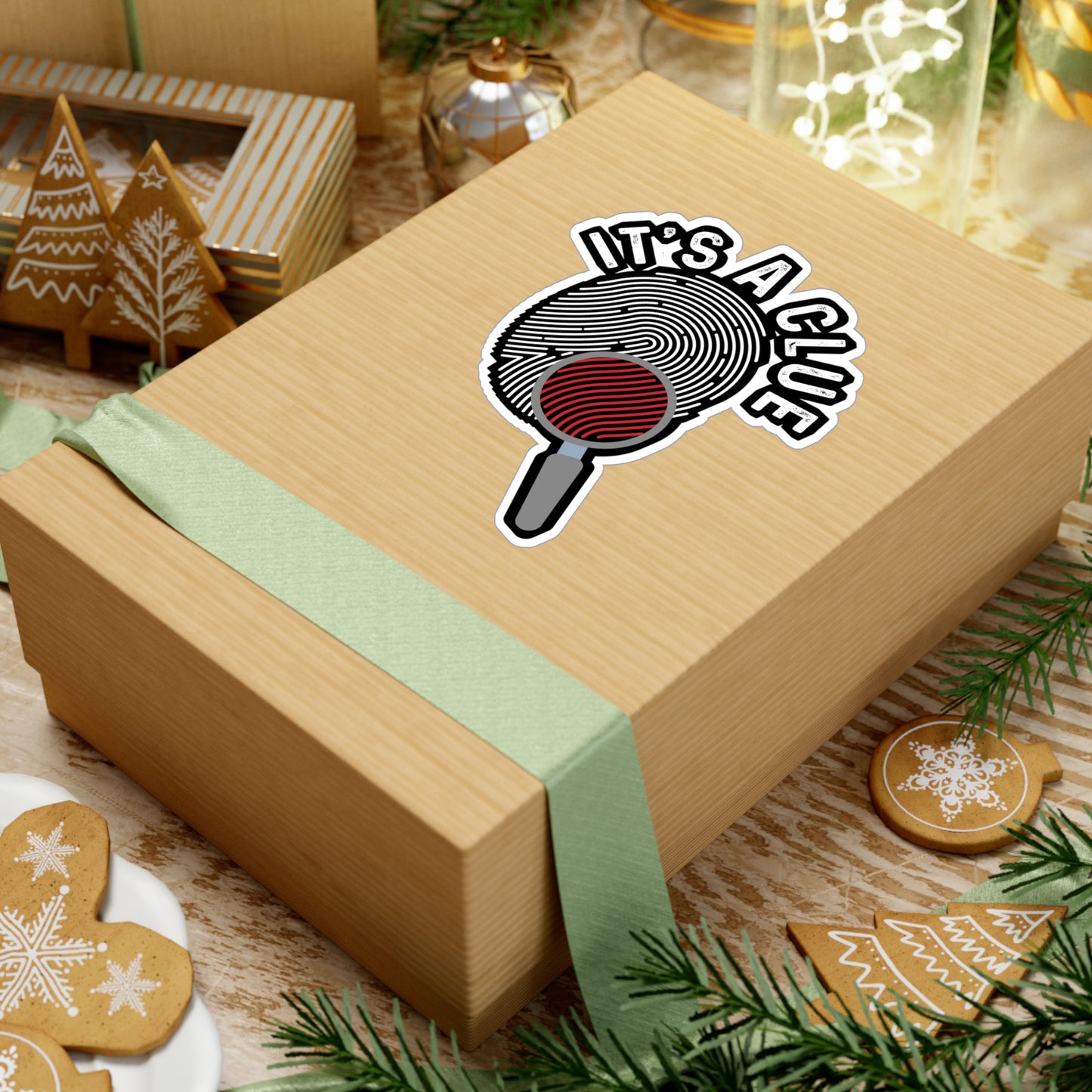 It's A Clue | Detective Sticker | Spying Decals | Investigator Laptop Sticker | Detective Gift | Spying Gift