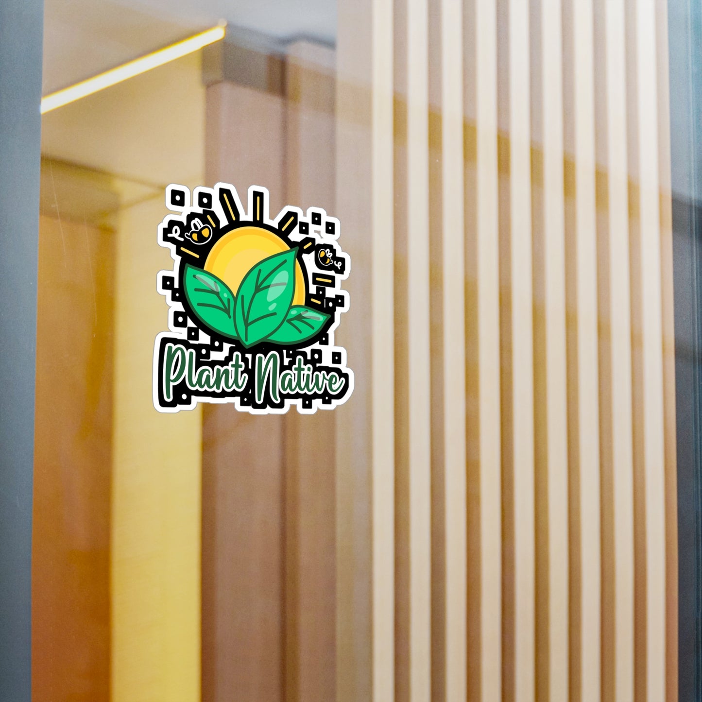 Plant Native - Gardening Sticker for Laptop Sticker. Water Bottle Sticker, Vinyl Greenhouse Decal - Gardening Gift