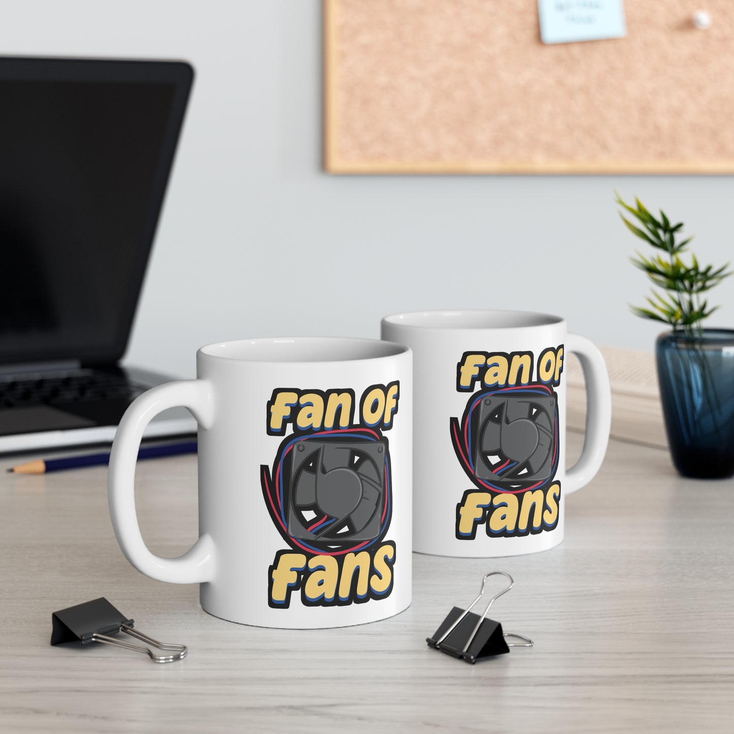 Fan Of Fans HVAC Tech - HVAC Mug for Coffee 11oz. HVAC Cup, White ceramic, Air-conditioner Mug, Ducts Tea Cup - HVAC Gift