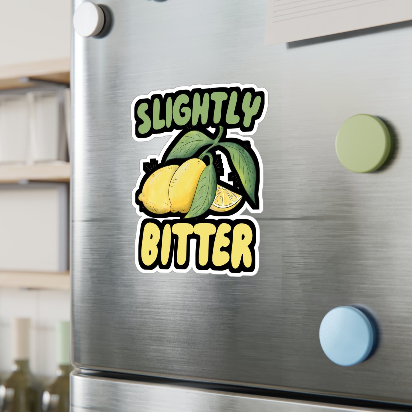 Slightly Bitter - Lemonade Sticker for Wall, Laptop, Window, Truck, Car Lemonade Gift Vinyl Lemon Decal Sticker