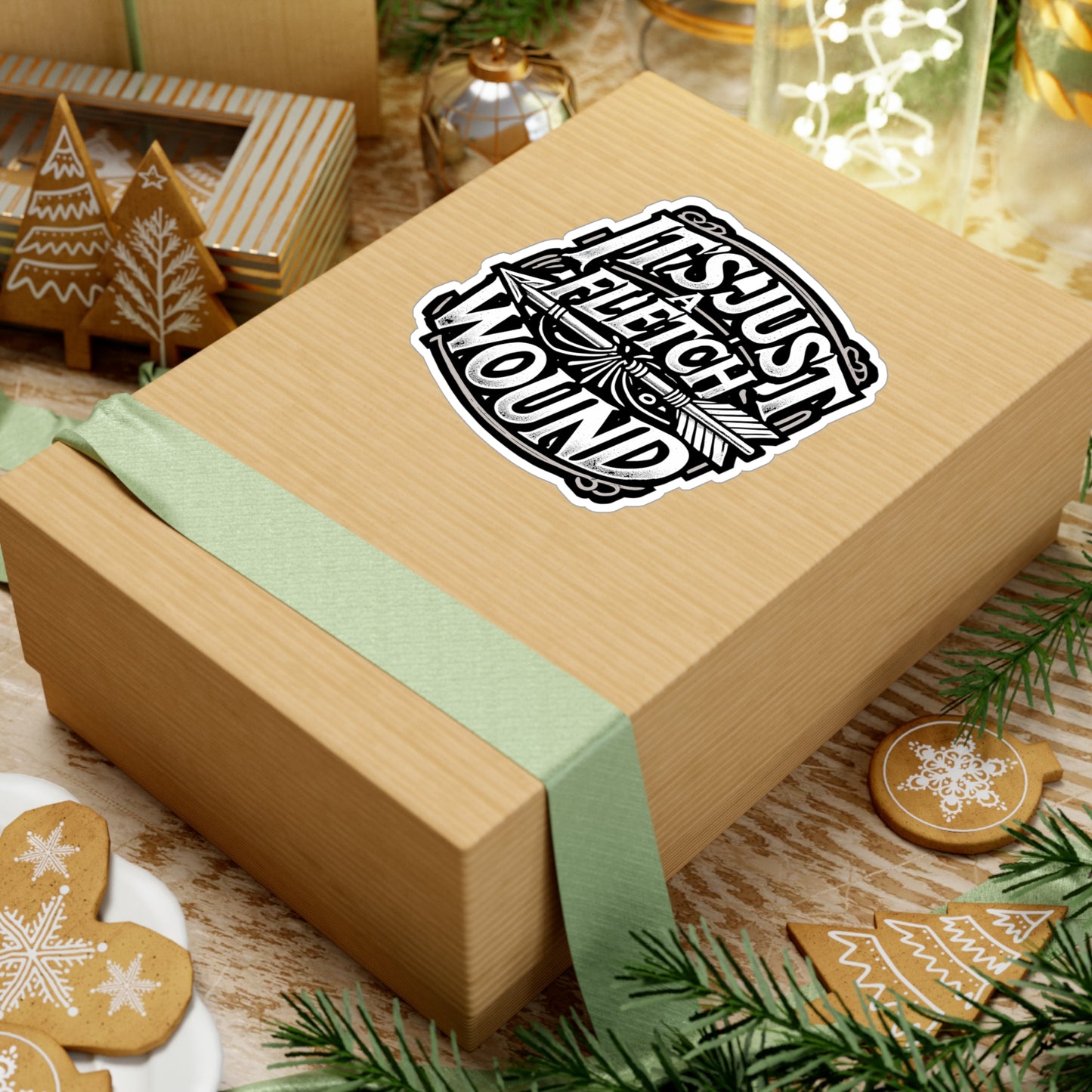 It's Just A Fletch Wound - Archery Sticker for Laptop Sticker. Water Bottle Sticker, Vinyl Fletch Decal - Archery Gift