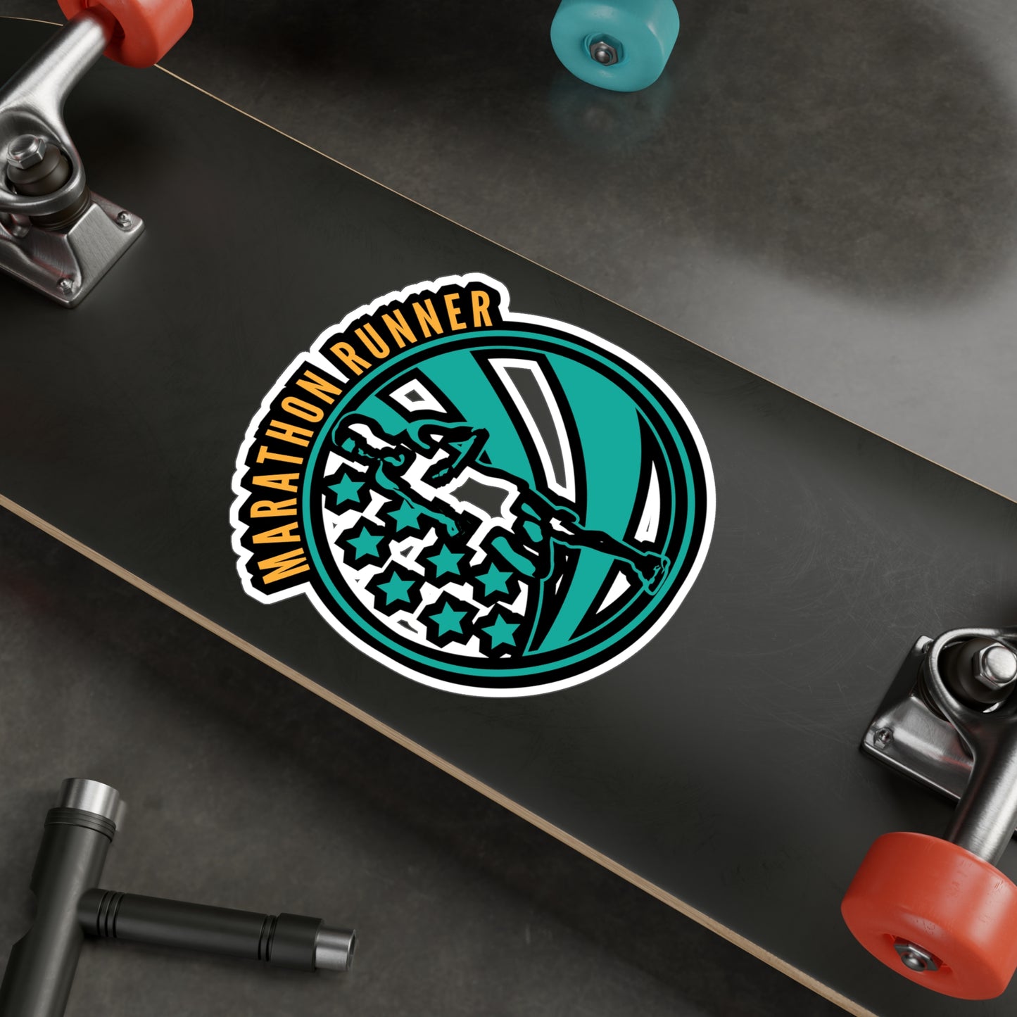 Marathon Runner - Marathon Sticker for Car Window Laptop Sticker. Water Bottle Sticker, Vinyl Running Decal, Funny Sticker - Marathon Gift