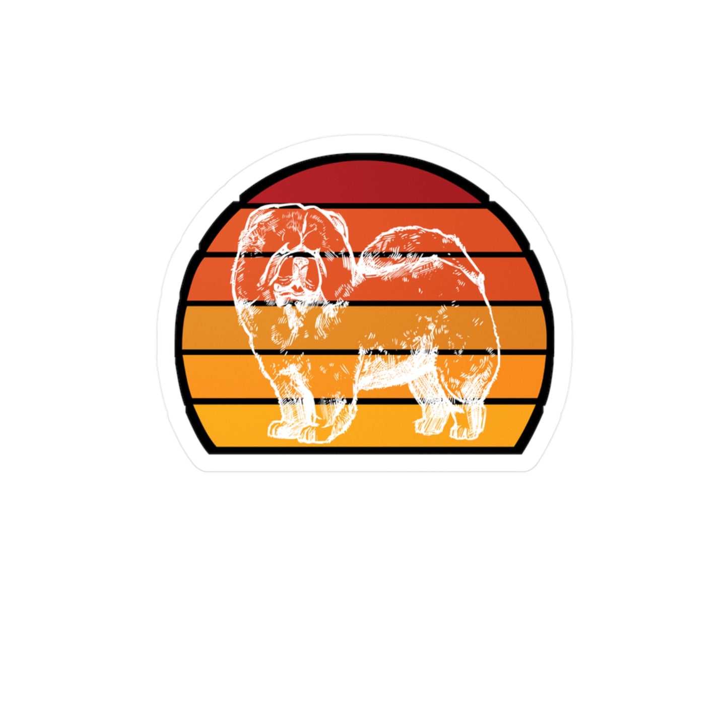 Chow Chow - Chow chow Sticker for Car, Wall, Laptop, Window, Truck Chow chow Gift Vinyl Dog Decal Sticker