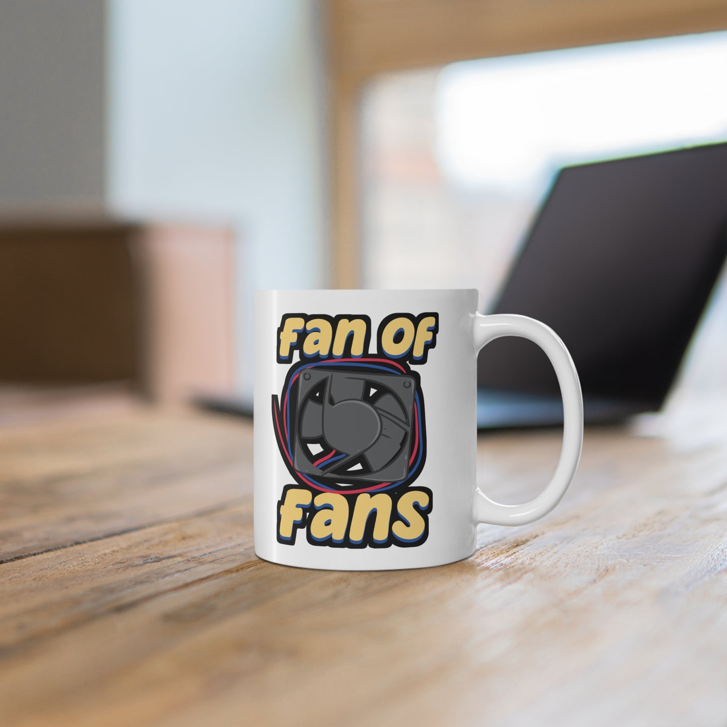 Fan Of Fans HVAC Tech - HVAC Mug for Coffee 11oz. HVAC Cup, White ceramic, Air-conditioner Mug, Ducts Tea Cup - HVAC Gift