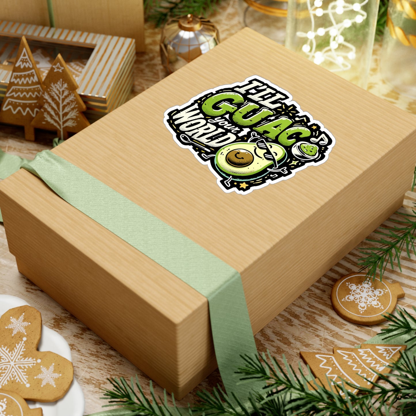 I'll Guac Your World - Avocado Sticker for Laptop Sticker. Water Bottle Sticker, Vinyl Guacamole Decal - Avocado Gift