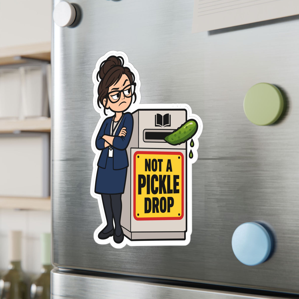 Librarian Sticker - Not a Pickle Drop, Fabulous and Magical Unicorn Decals for Laptop or Water Bottle