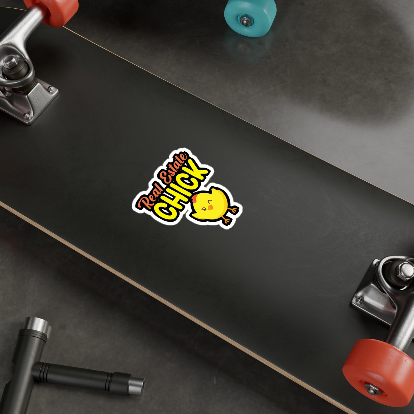 Real estate chick - Real estate Sticker for Wall, Laptop, Window, Truck, Car Real estate Gift Vinyl Real estate agent Decal Sticker