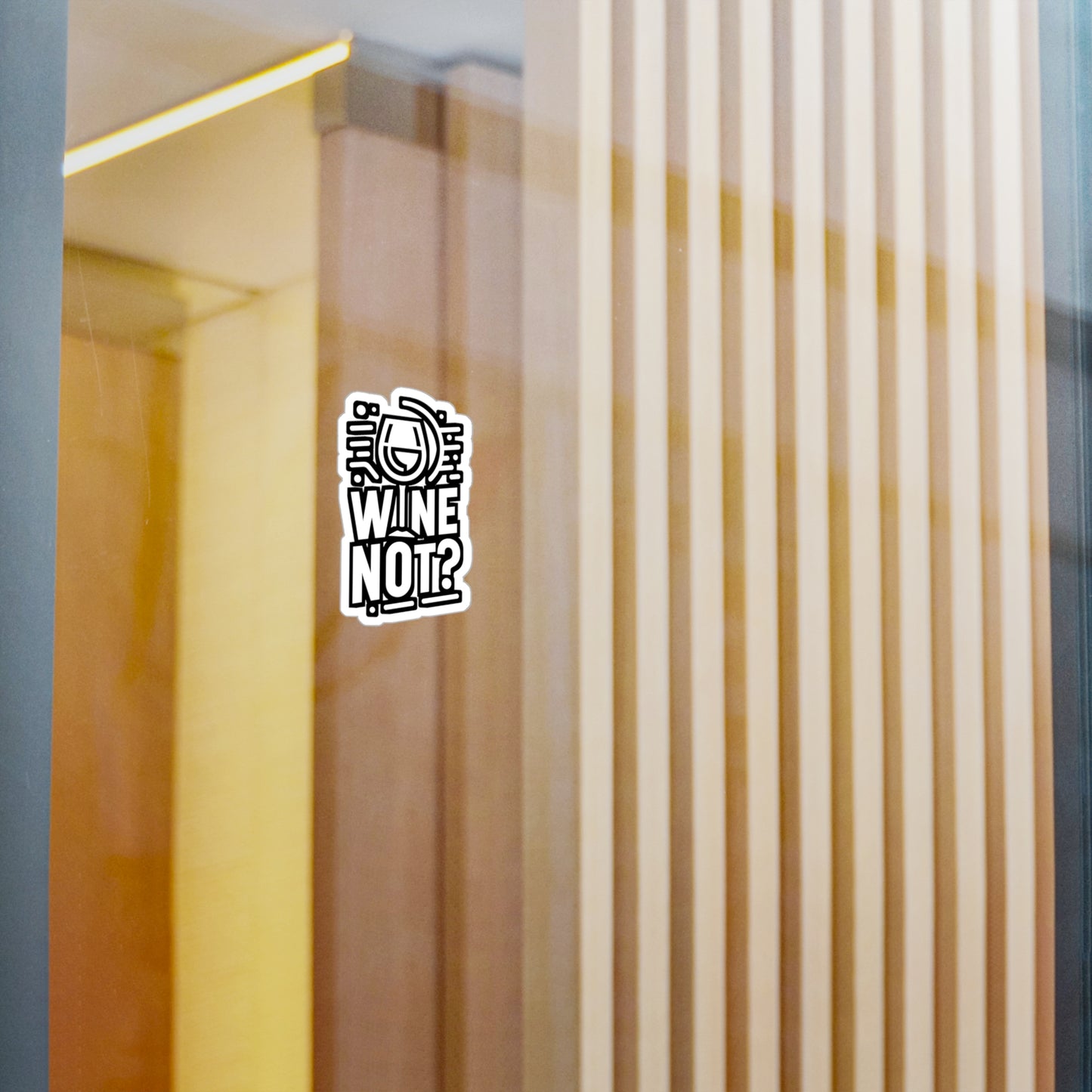 Wine not  - Drinking Sticker for Car Window Laptop Sticker. Water Bottle Sticker, Vinyl Wine Decal, Alcohol Sticker - Drinking Gift