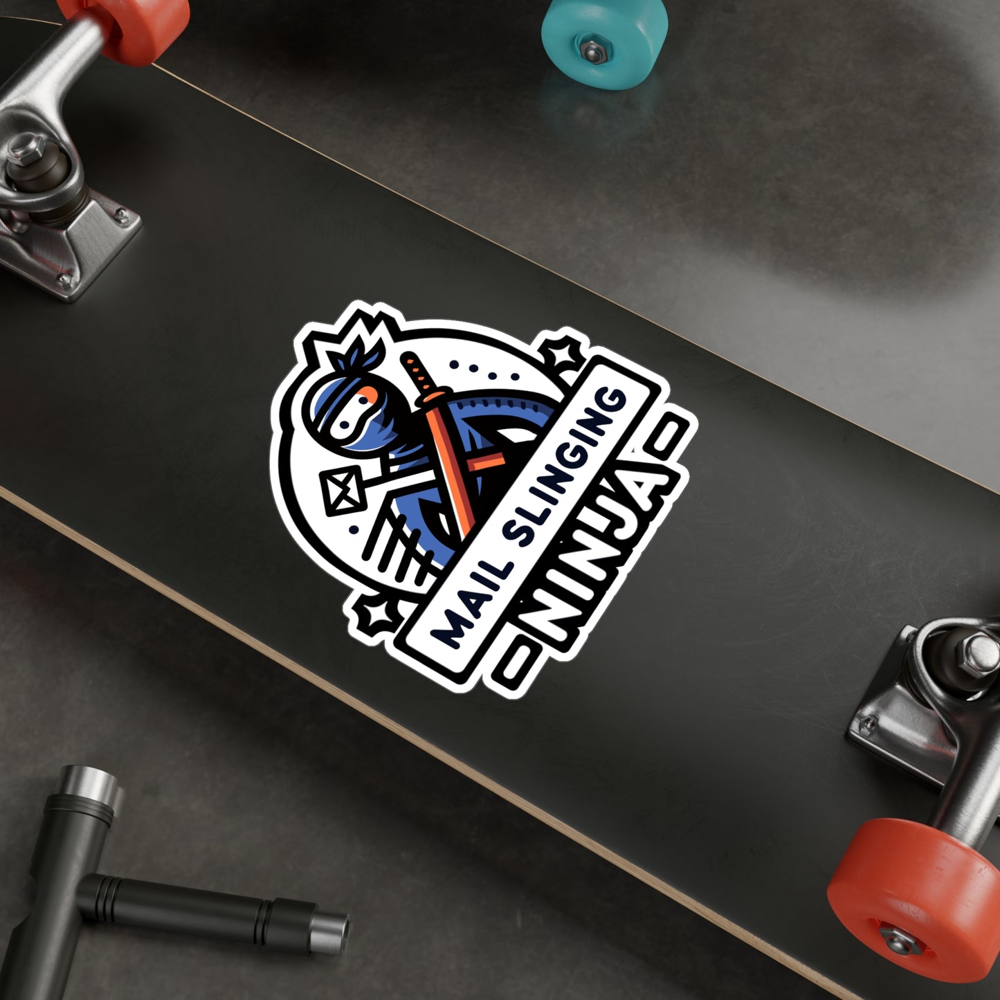 Mail Slinging Ninja  - Postal worker Sticker for Window Laptop Sticker. Water Bottle Sticker, Vinyl Funny postal worker Decal - Postal worker Gift