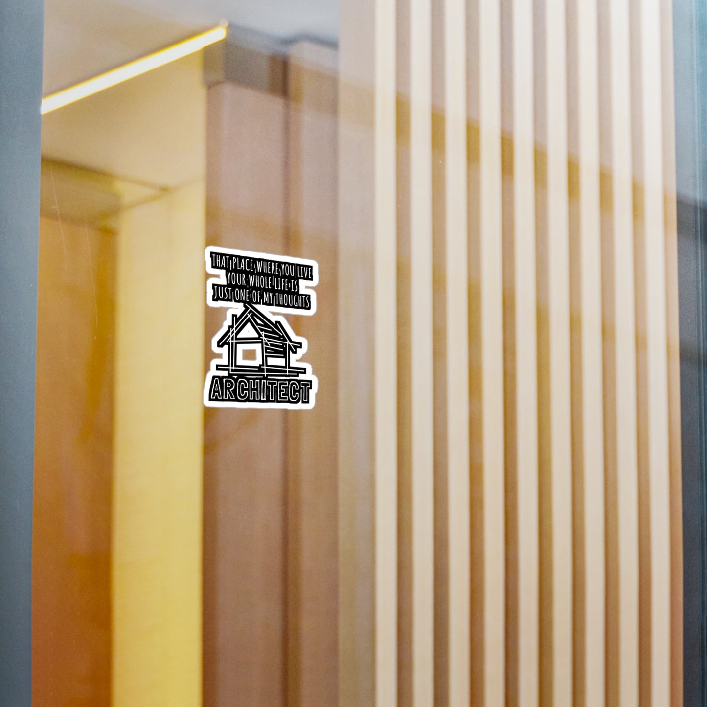 Just One Of My Thoughts Architect - Architecture Sticker for Car Laptop Sticker. Water Bottle Sticker, Vinyl Studio Decal - Architecture Gift