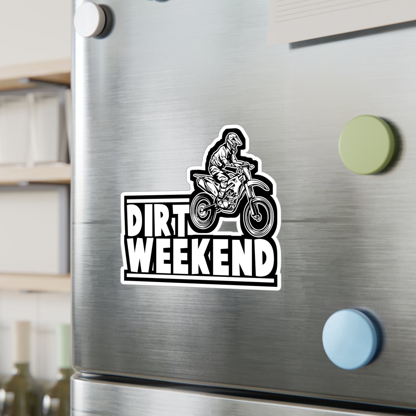 Dirt Weekend - Dirt bike Sticker for Car Window Laptop Sticker. Water Bottle Sticker, Vinyl Dirt biker Decal, Mx Sticker - Dirt bike Gift