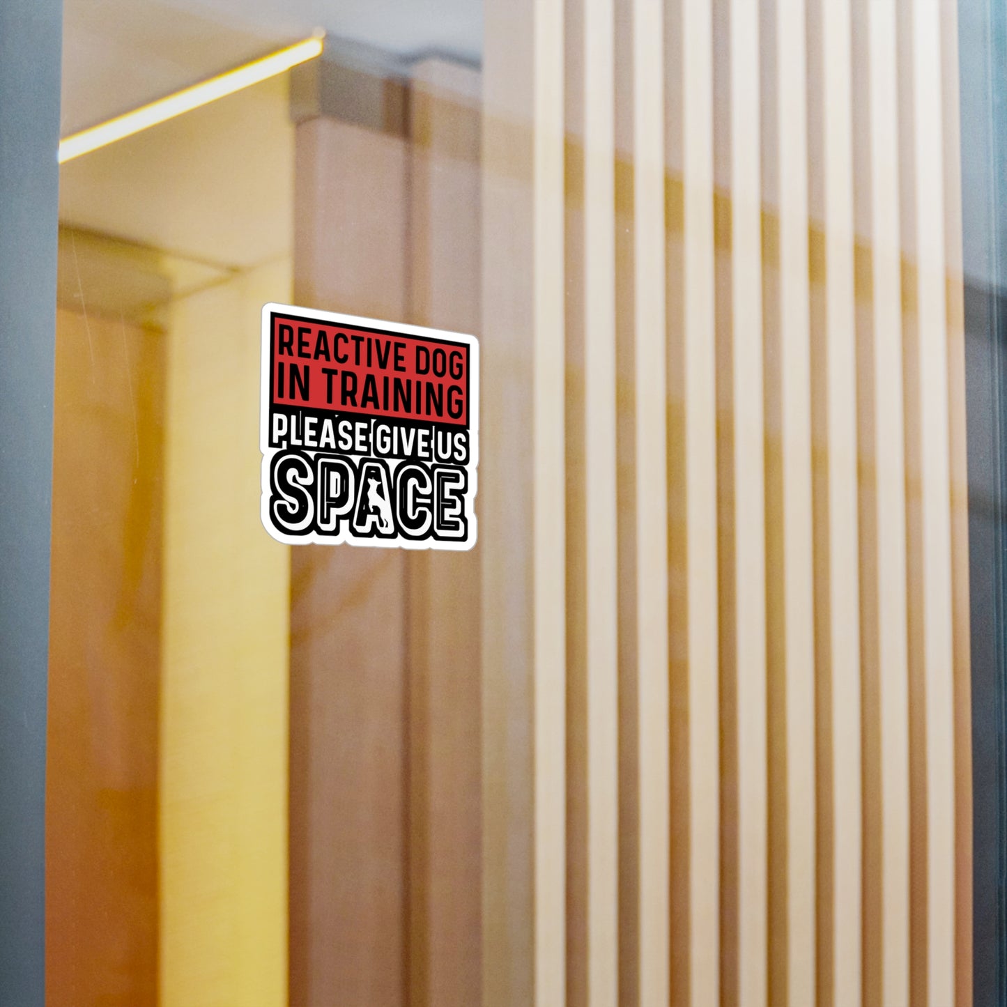 Reactive Dog In Training Please Give Us Space | Dog-trainer Sticker | Agility Decals | Dog-trainer Gift