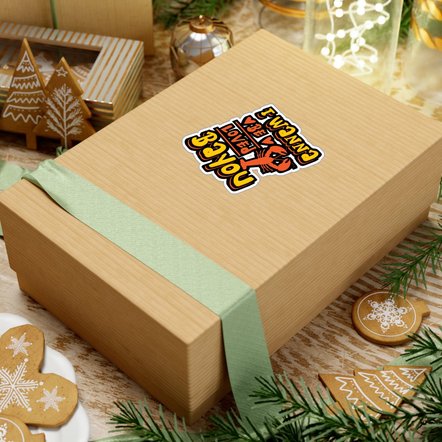 I Wanna Be Loved Bayou Crawfish | Crawfish Sticker | Pinch Decals | Cray Laptop Sticker | Crawfish Gift | Pinch Gift