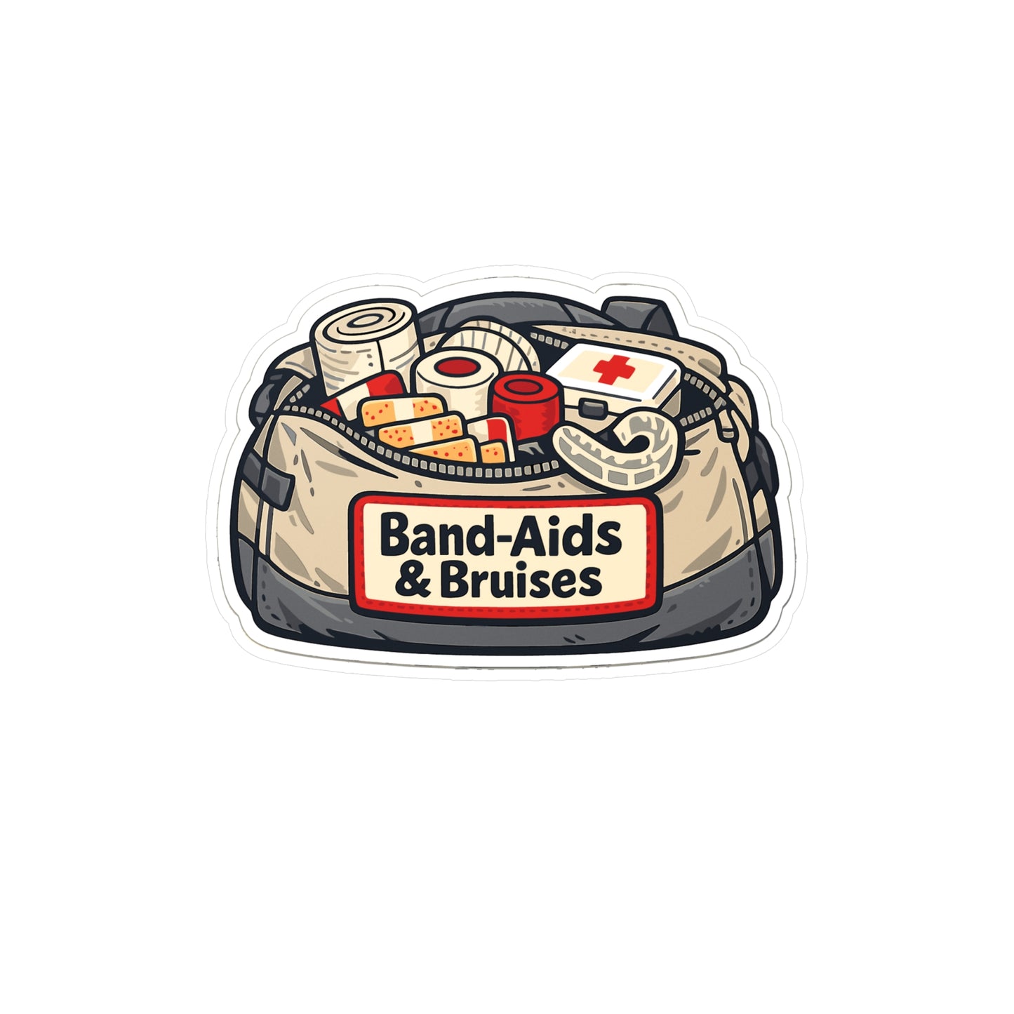 Krav Maga Sticker Band-Aids & Bruises Martial Arts Self Defense Vinyl Waterproof decals for Laptop Water Bottle
