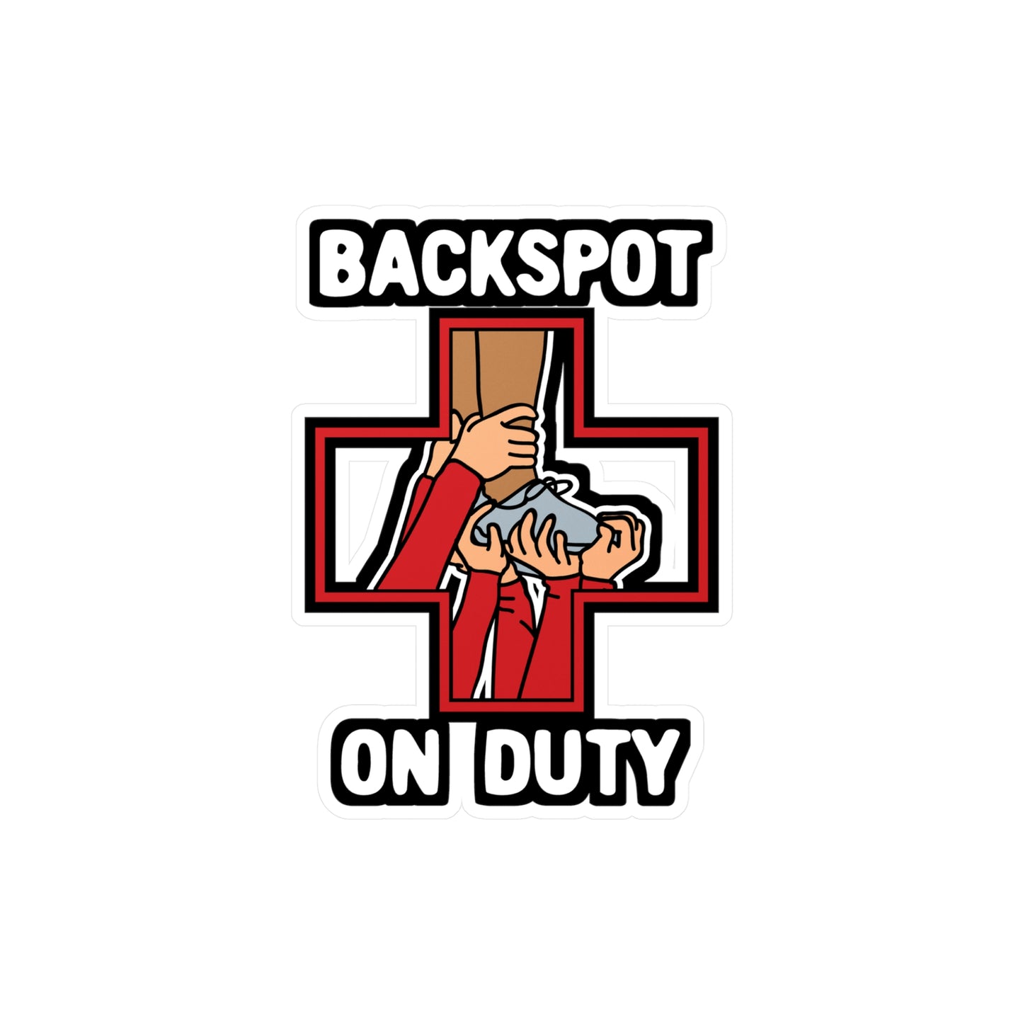 Backspot On Duty | Cheerleader Sticker | Stadium Decals | Dance Laptop Sticker | Cheerleader Gift | Stadium Gift