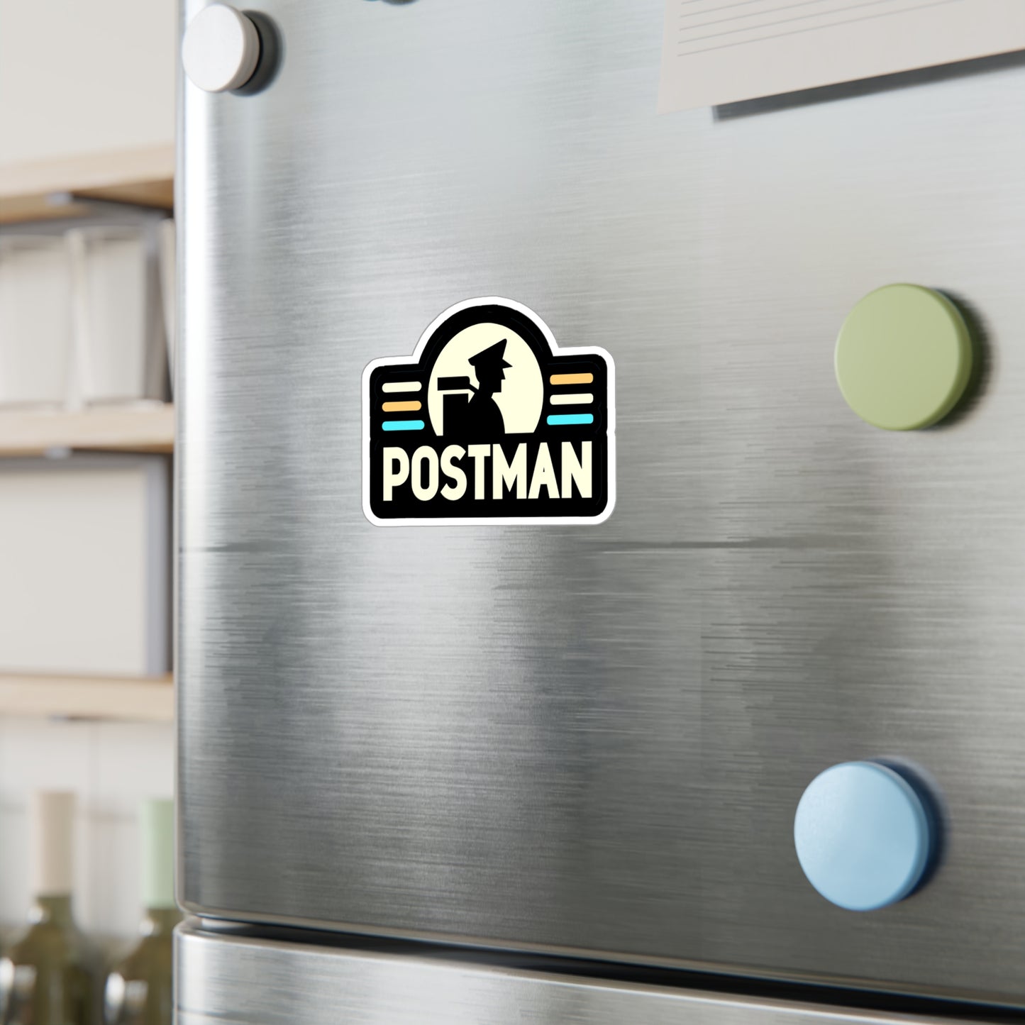 Postman - Postal worker Sticker for Laptop Sticker. Water Bottle Sticker, Vinyl Funny postal worker Decal - Postal worker Gift