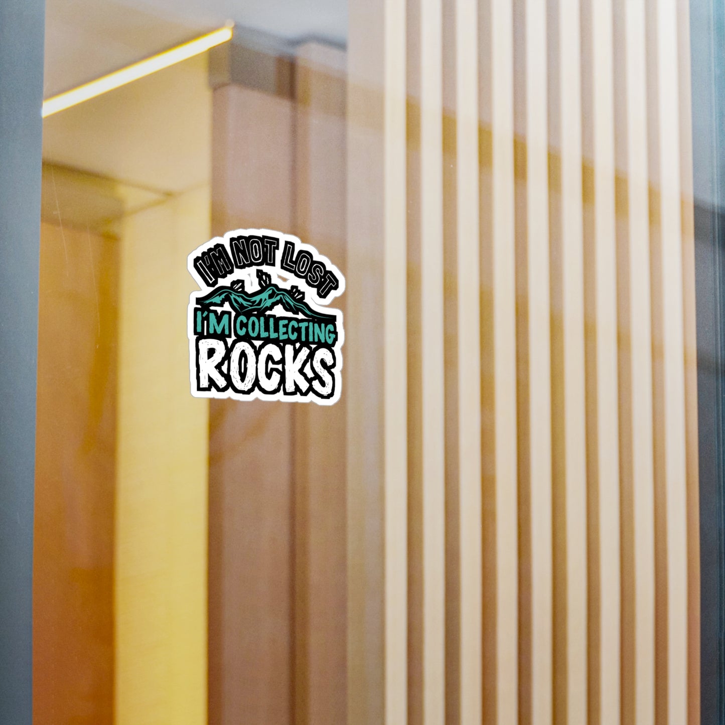 I'm Not Lost I'm Collecting Rocks - Geology Sticker for Laptop Sticker. Water Bottle Sticker, Vinyl Geologist Decal - Geology Gift